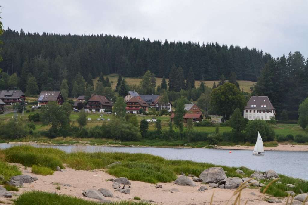 Randonnée au Schluchsee : sentier circulaire, balades faciles et piste cyclable 1 Rive du Schluchsee près d'Aha
